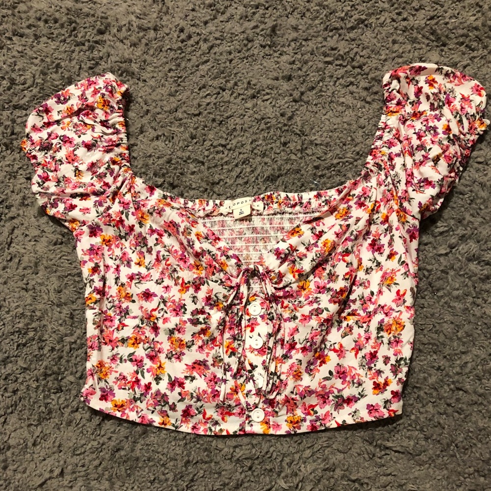 Aeropostale floral crop top